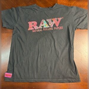 RAW Black Graphic Tee - Short Sleeve